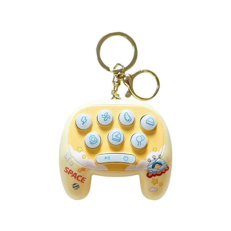 Wholesale Space Man and Ground Mouse Decompression Toys Mini Game Machines Plastic Keychain